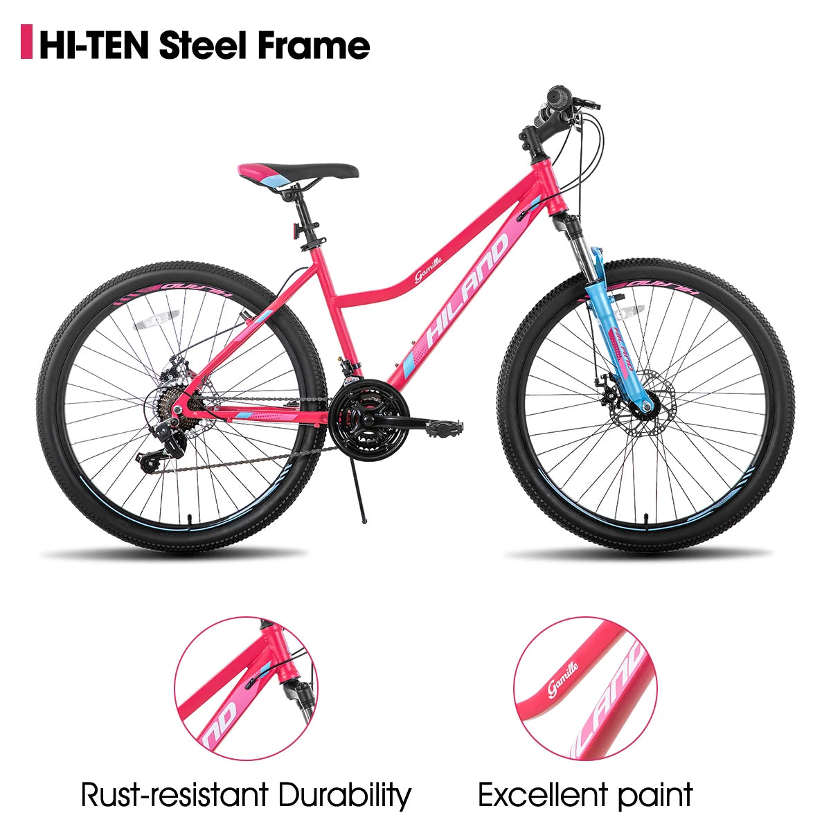 Hiland Mountain Bike Shimano 21 Speed Step Through Frame