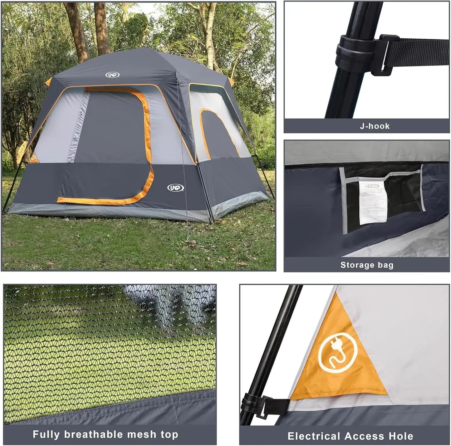 UNP Portable Cabin Tent Camping Shelter Outdoor Setup