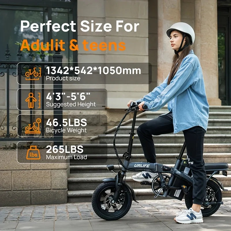 Certification Folding Electric Bike 500W 48V 7.5Ah Battery
