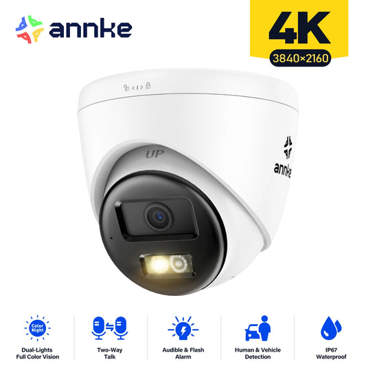Annke 8MP IP Security Camera PoE 4K Dual Light Audio