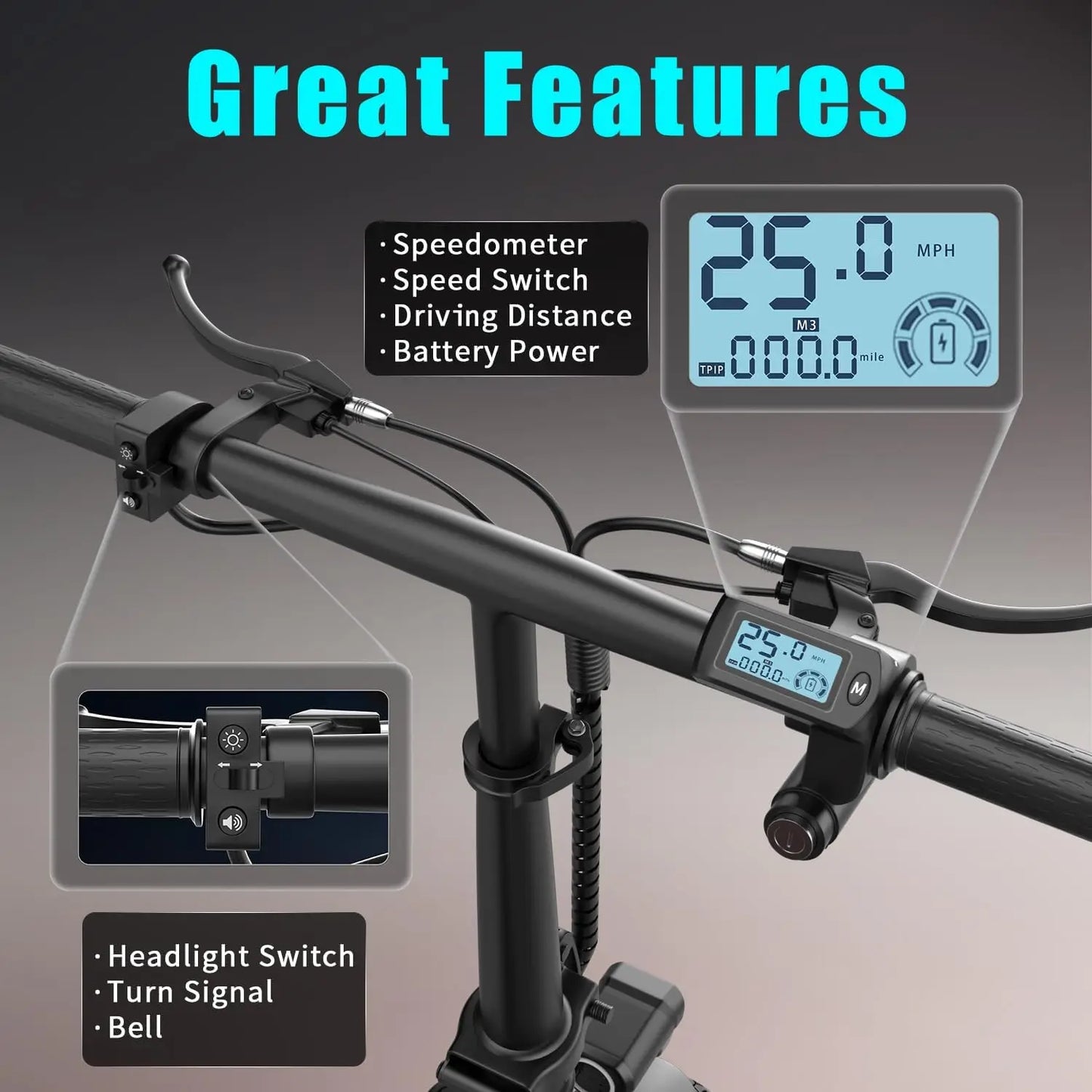 Foldable 500W Peak 650W Electric Scooter With Trunk 48V