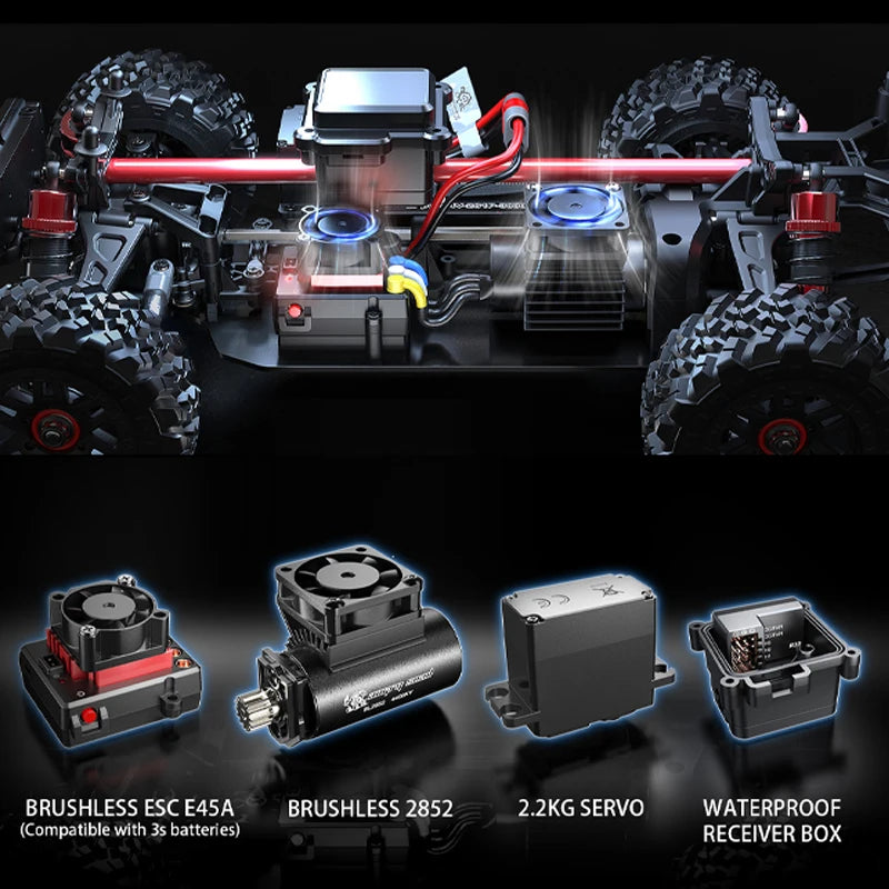 MJX 1 14 RC Car 4WD Hyper Go Brushless 2.4G Truck Racing