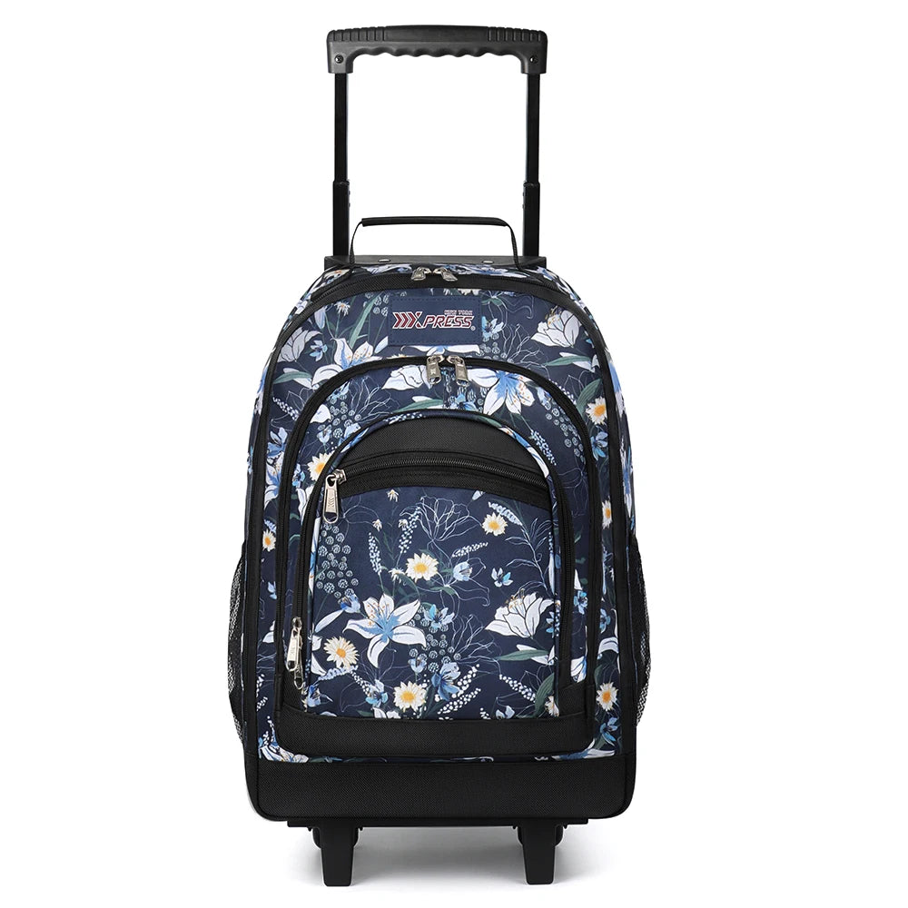 New York XPress Travel Backpack With Wheels Luggage