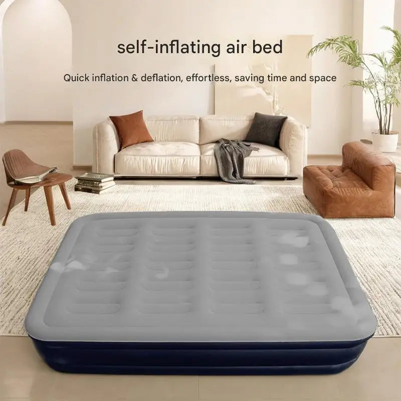 By Inflating Inflatable Mattress With Built In Pump