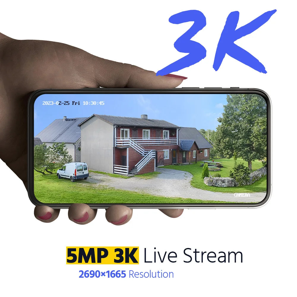 ANNKE 4 Pack 5MP CCTV Cameras IP67 Outdoor Dome Kit