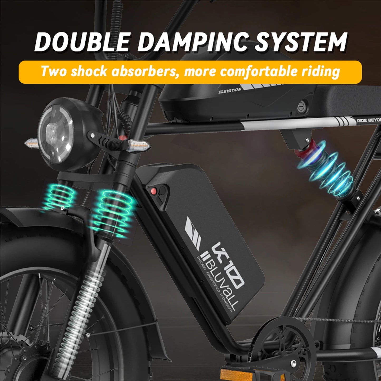 Dual 52V Motors Electric Bike With Long Range Battery