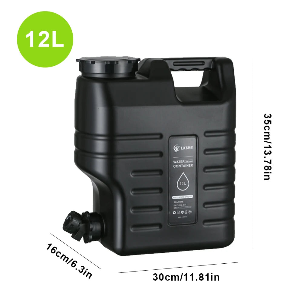 Capacity 12L Water Storage Container With Spigot for Hiking