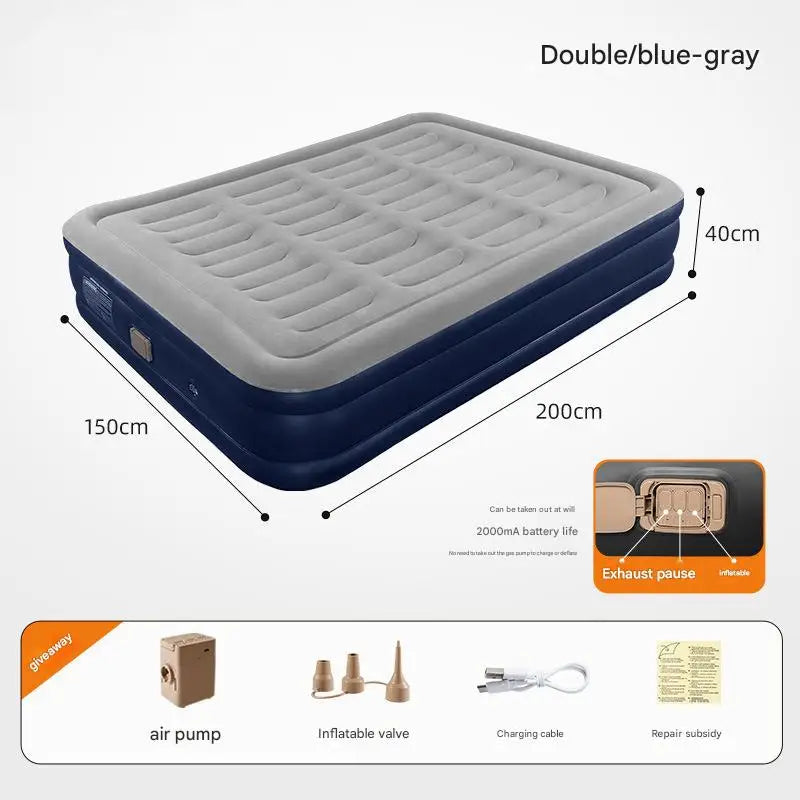 By Inflating Inflatable Mattress With Built In Pump