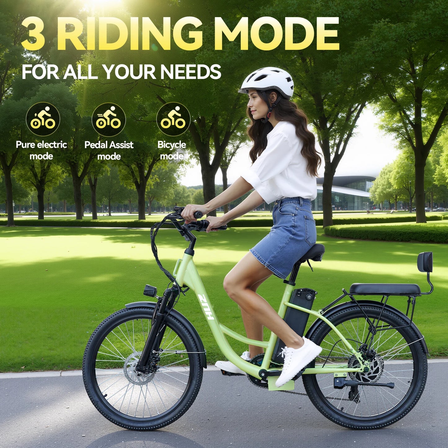 ZNH Electric Bike Adults 750W 24 Inch Commuter E Bike