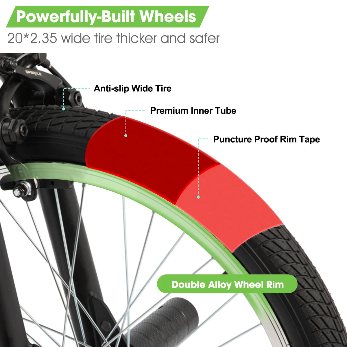 Joystar Freestyle Kids BMX Bike 360 Gyro 4 Pegs Included