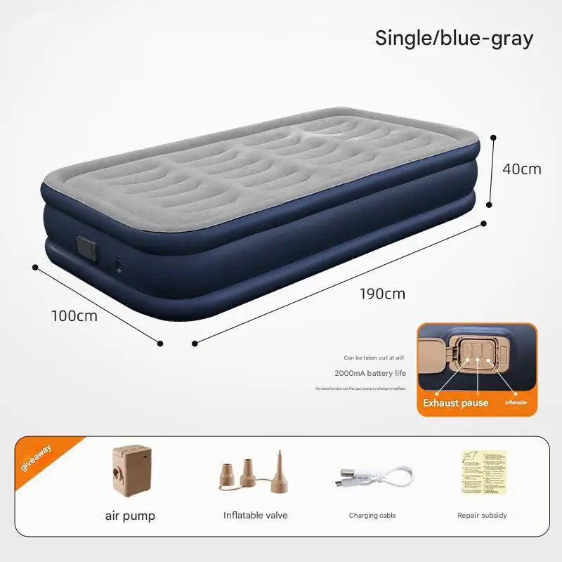 By Inflating Inflatable Mattress With Built In Pump