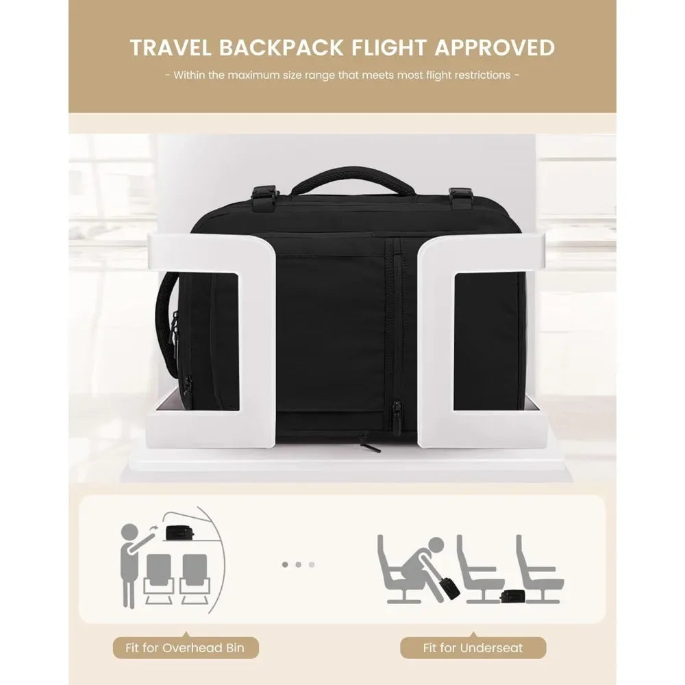 LOVEVOOK Travel Backpack Airline Approved Weekender Bag