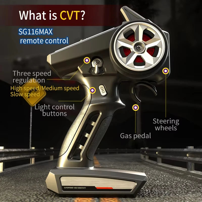 KBDFA ZLL SG116 PRO Brushless 4WD RC Car 80KMH High Speed