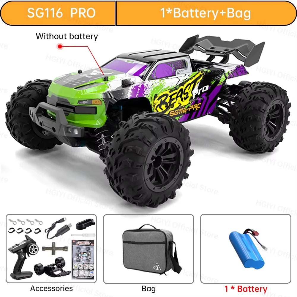 KBDFA ZLL SG116 PRO Brushless 4WD RC Car 80KMH High Speed
