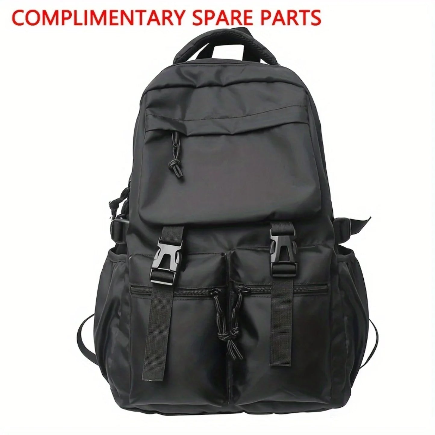 Henan Denim Flap Backpack With Front Pocket For Travel