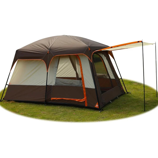 XMSJ Family Cabin Tent Waterproof Mesh With Three Doors