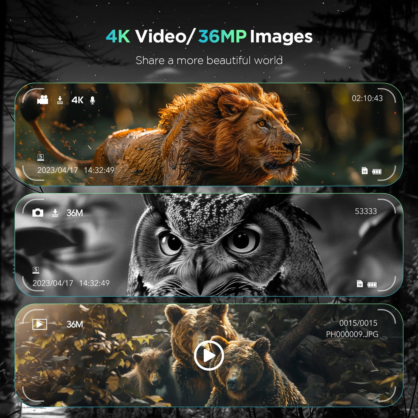 DIYIME Night Vision Binoculars 8x Zoom with IR Illuminator