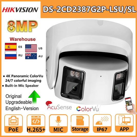 Hikvision 8MP Panoramic ColorVu IP Camera DS2CD2387G2P
