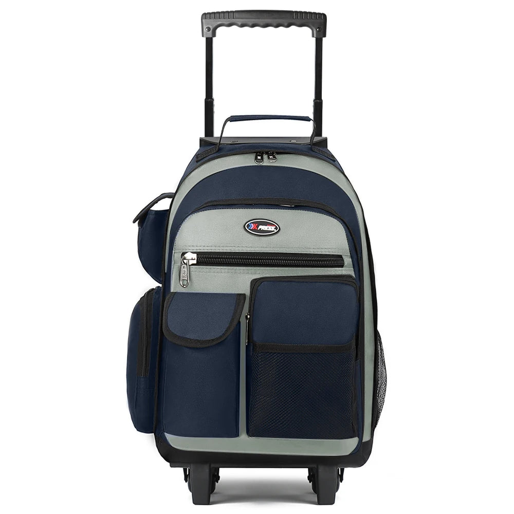 New York XPress Travel Backpack With Wheels Luggage