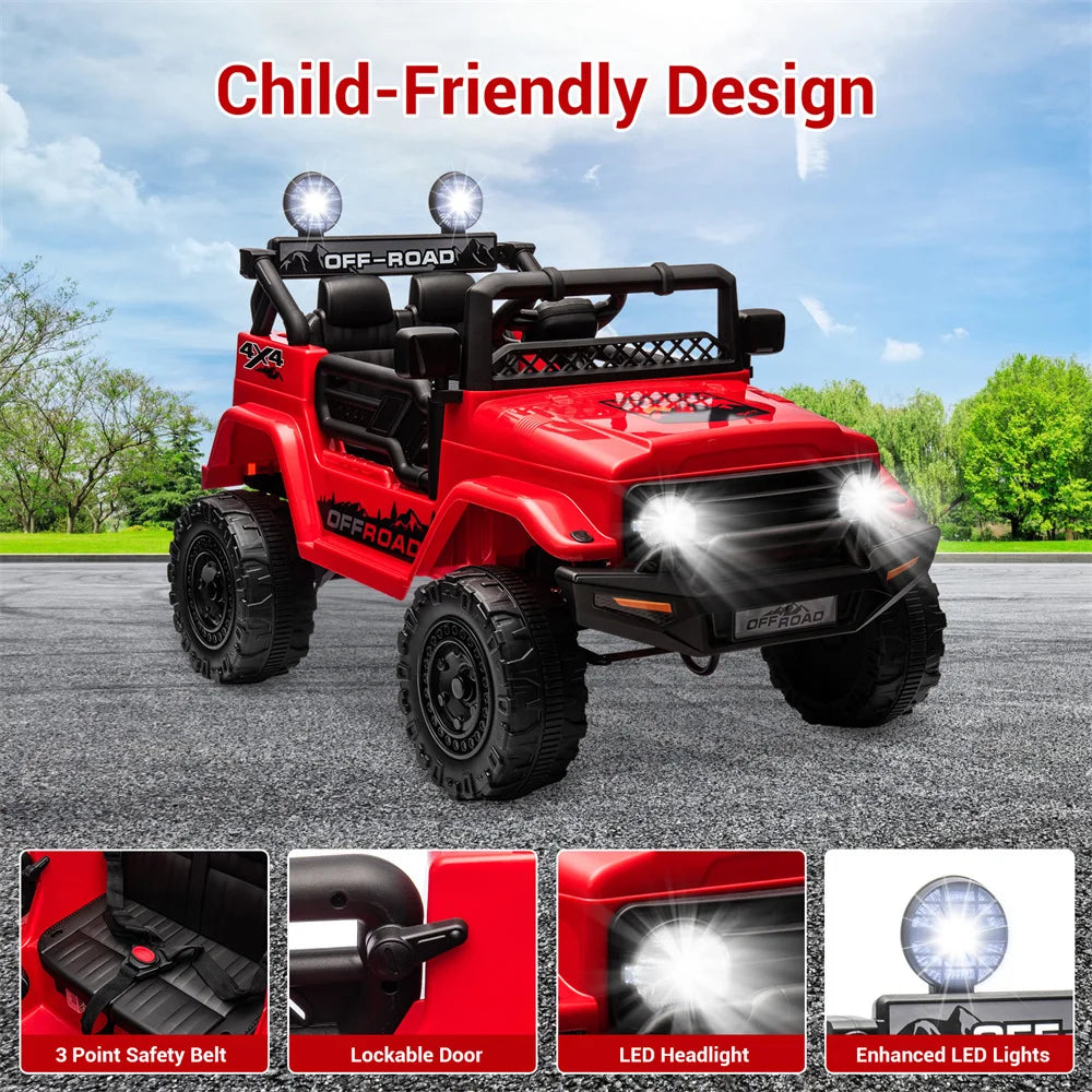 12V Kids Two Seater Ride On Car With Remote Control