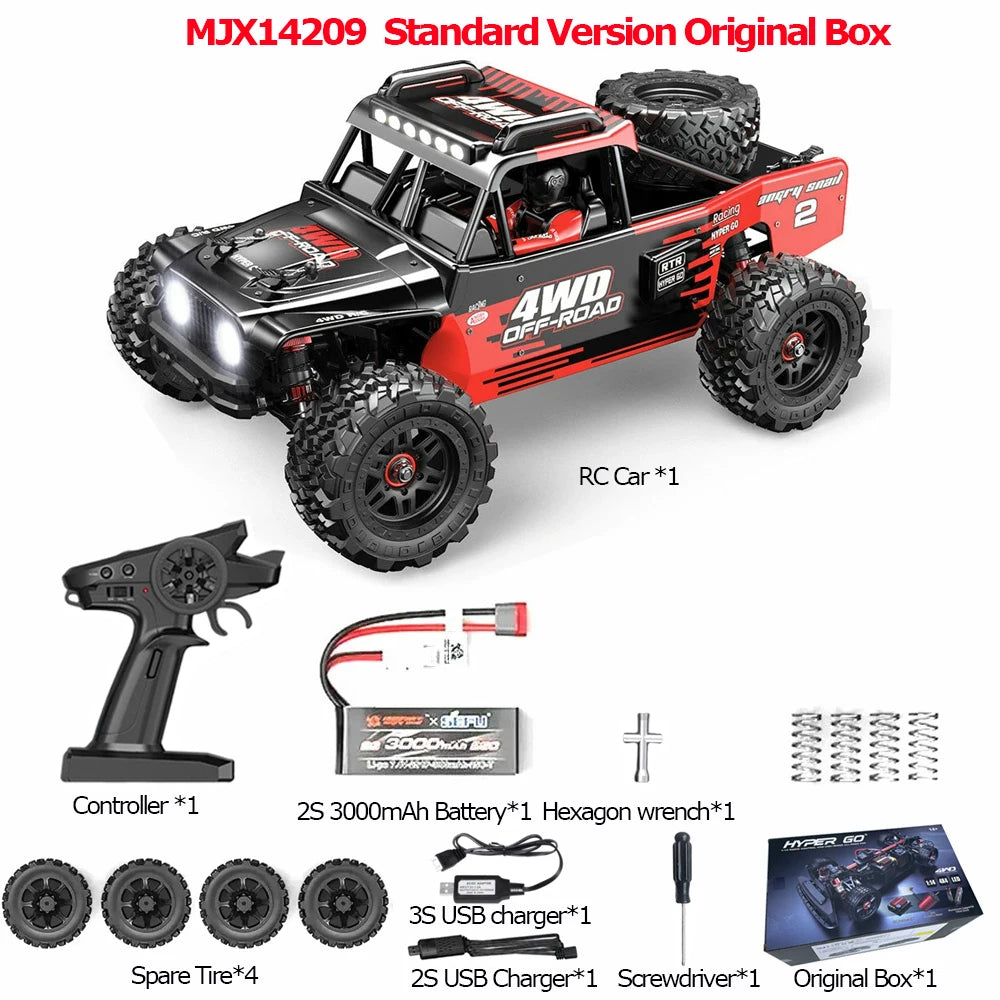 MJX Brushless 75KmH 4WD RC Car Off Road Hobby Truck