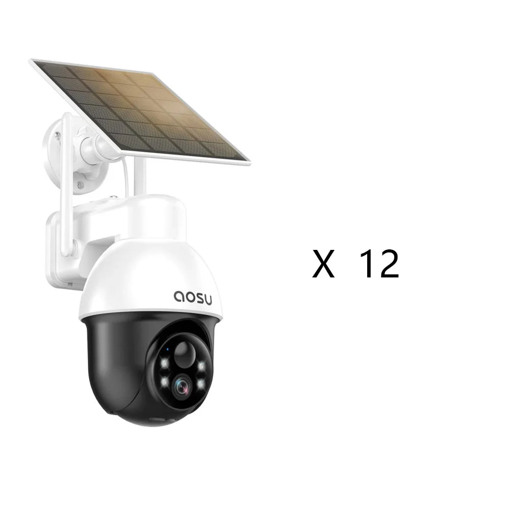 AOSU 3MP PTZ Solar Wireless CCTV Camera With AI Detection