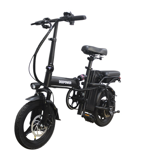 DEEPOWER Folding Electric Bike For Adults 48V 15Ah 400W