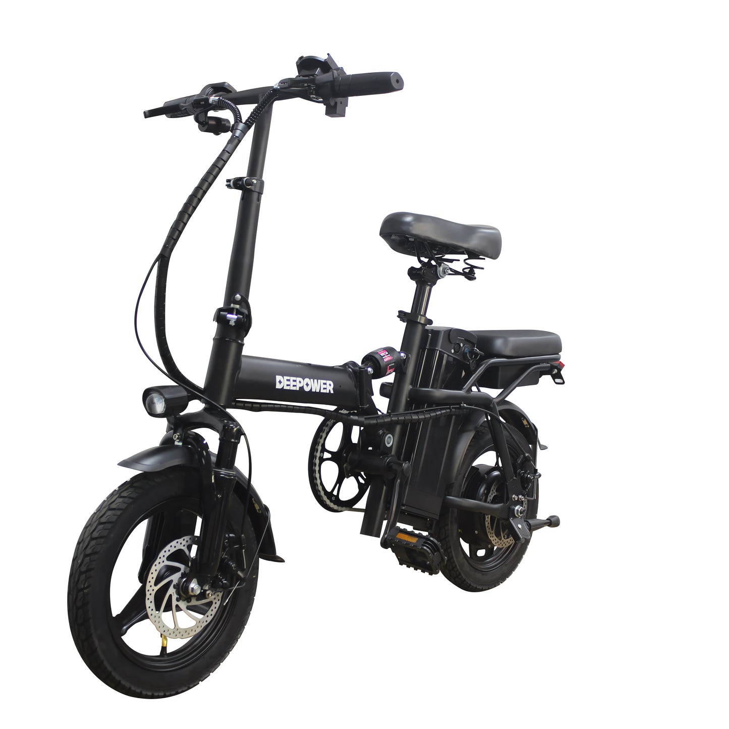 DEEPOWER Folding Electric Bike For Adults 48V 15Ah 400W