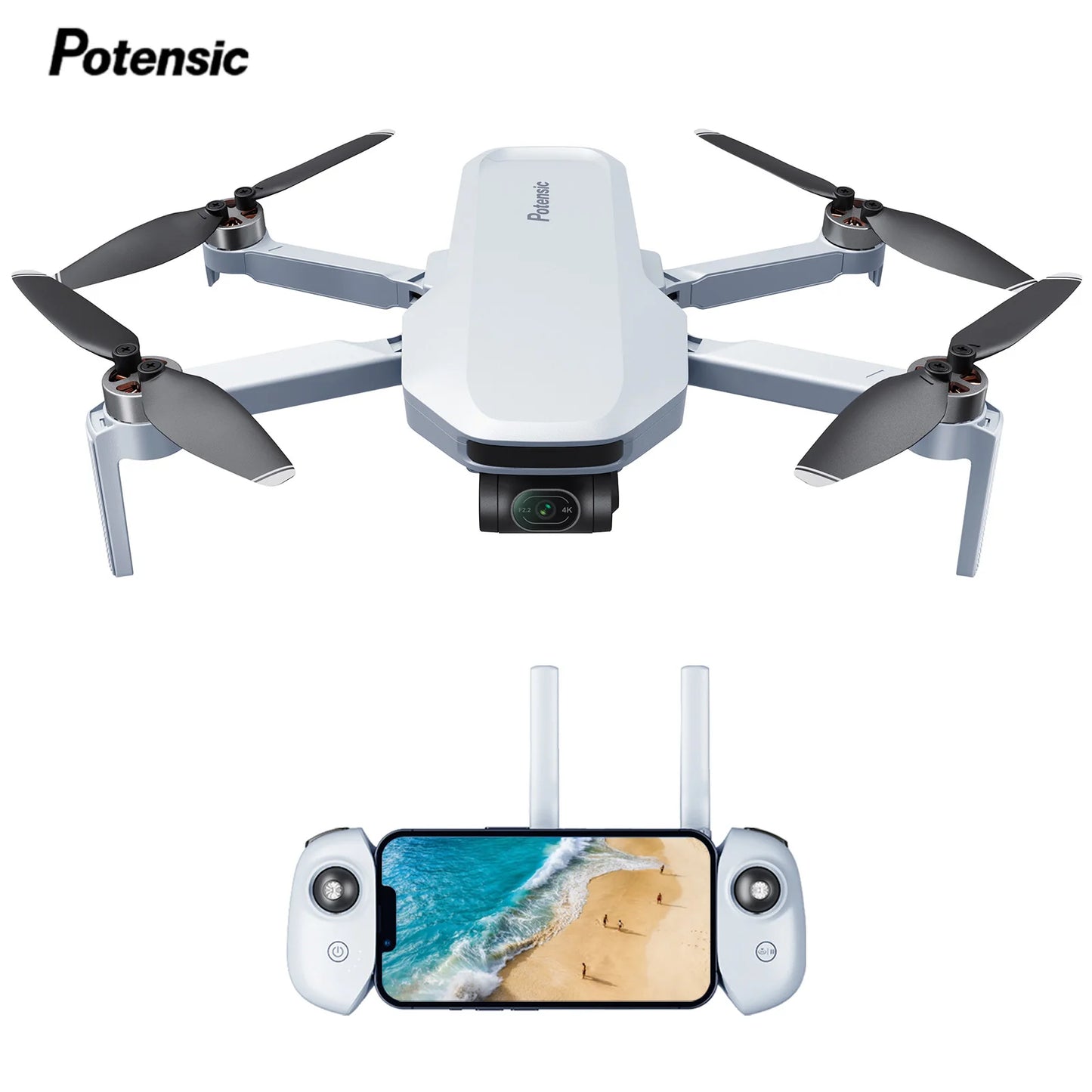 Potensic C0 4K GPS Drone 3 Axis Gimbal Tracking QuickShot