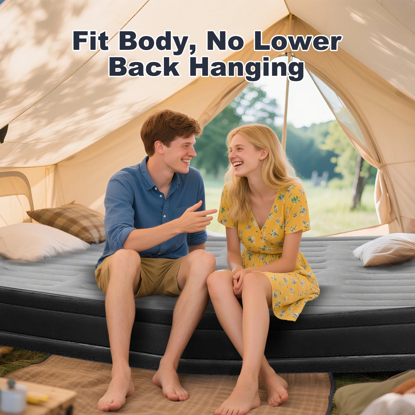 By Inflating Inflatable Mattress With Built In Pump