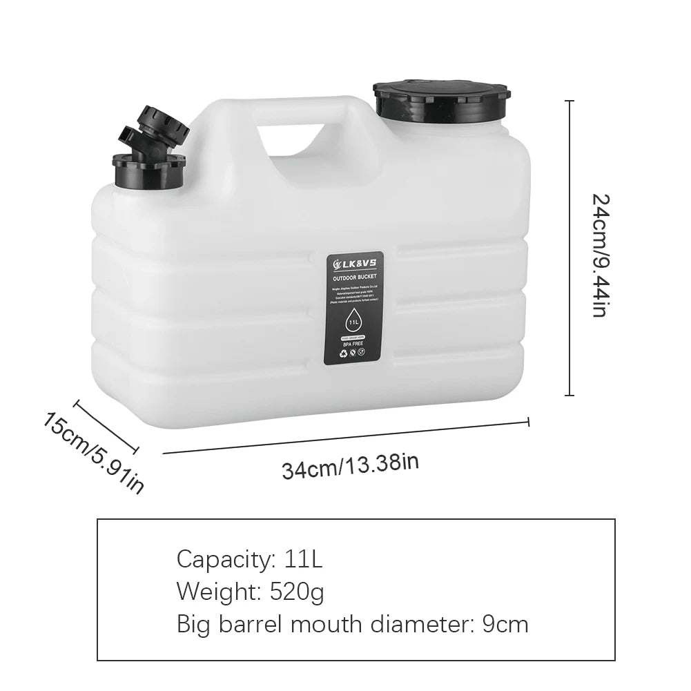 Capacity 12L Water Storage Container With Spigot for Hiking