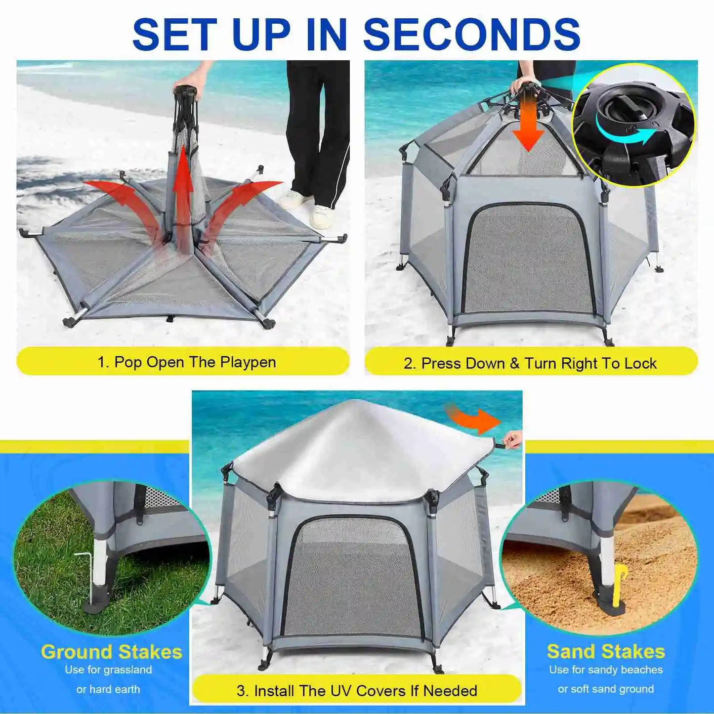 Building Pop Up Baby Play Tent Portable Outdoor Indoor