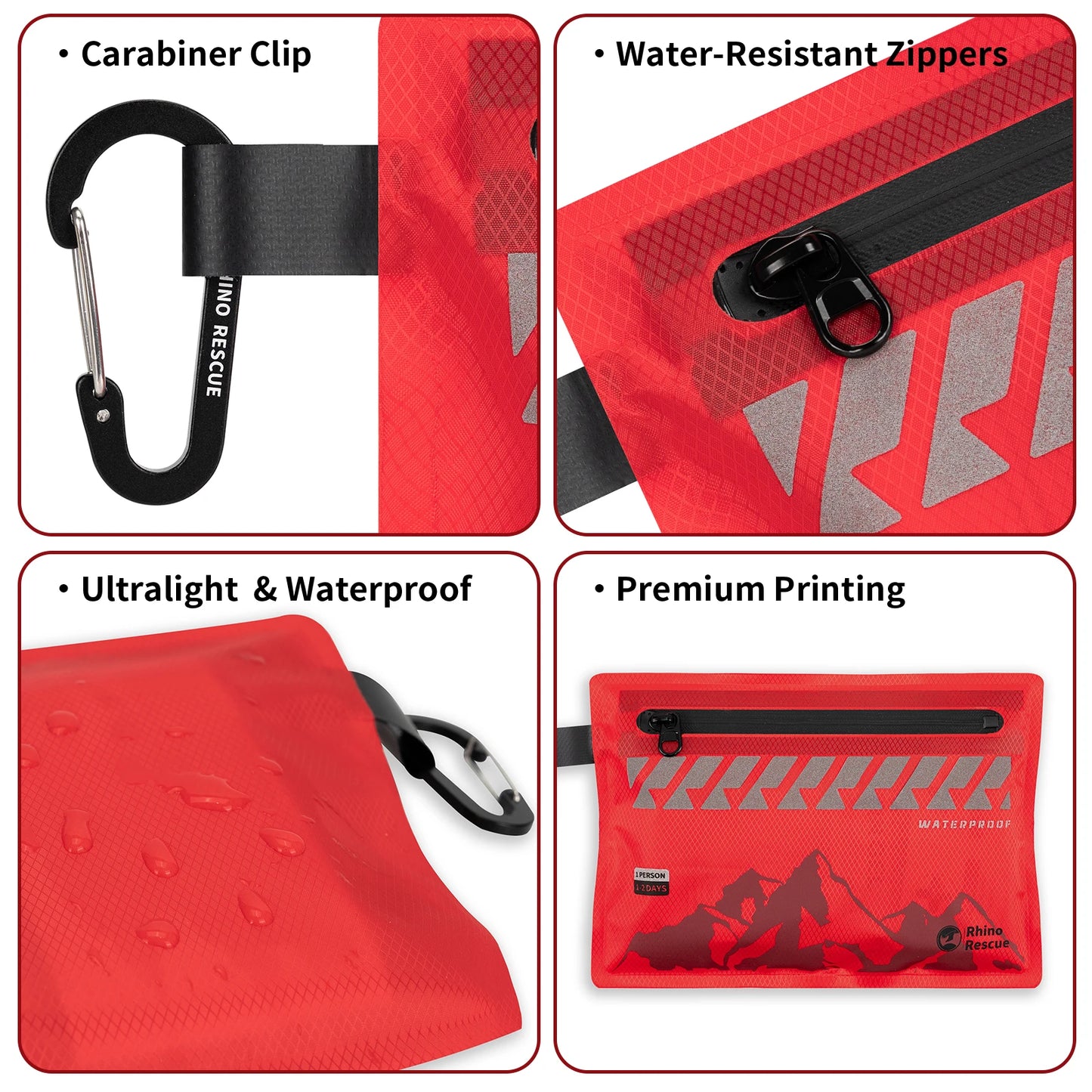 Rhino Rescue Ultralight Waterproof First Aid Kit 105 Pieces
