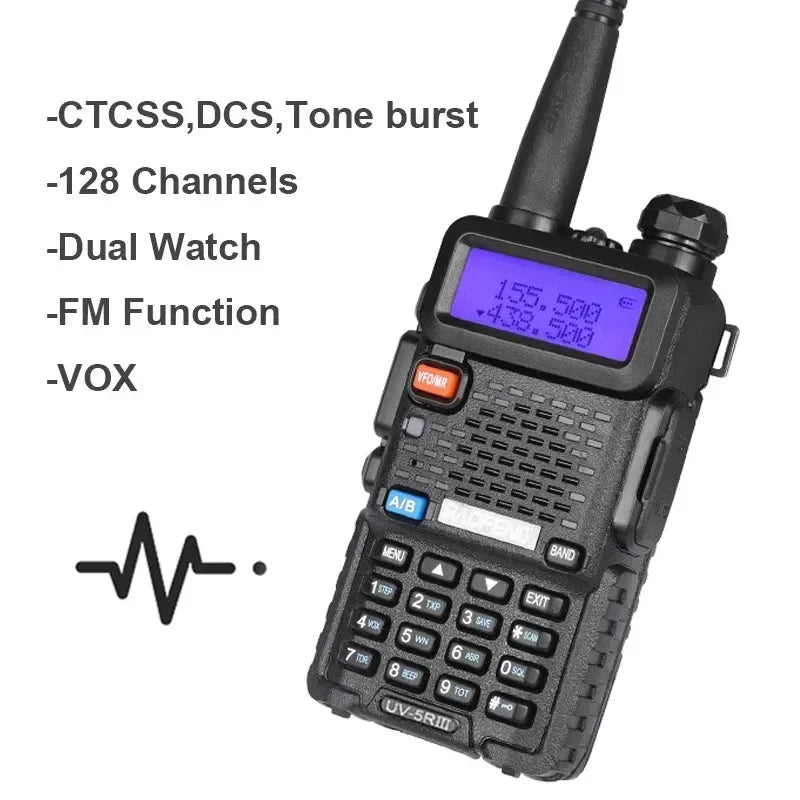 Baofeng UV 5R Ham Radio 8W Dual Band Walkie Talkie Pro