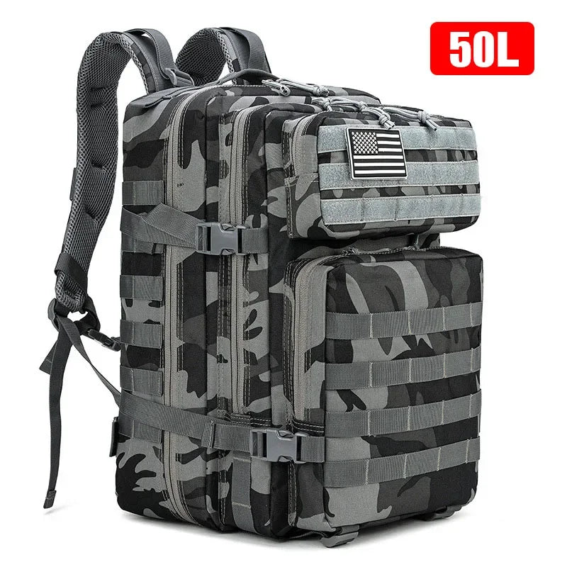 Function Tactical Nylon Backpack Unisex Outdoor Hiking