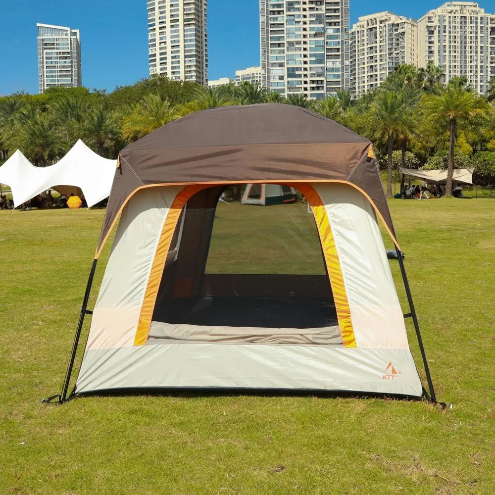 XMSJ Family Cabin Tent Waterproof Mesh With Three Doors