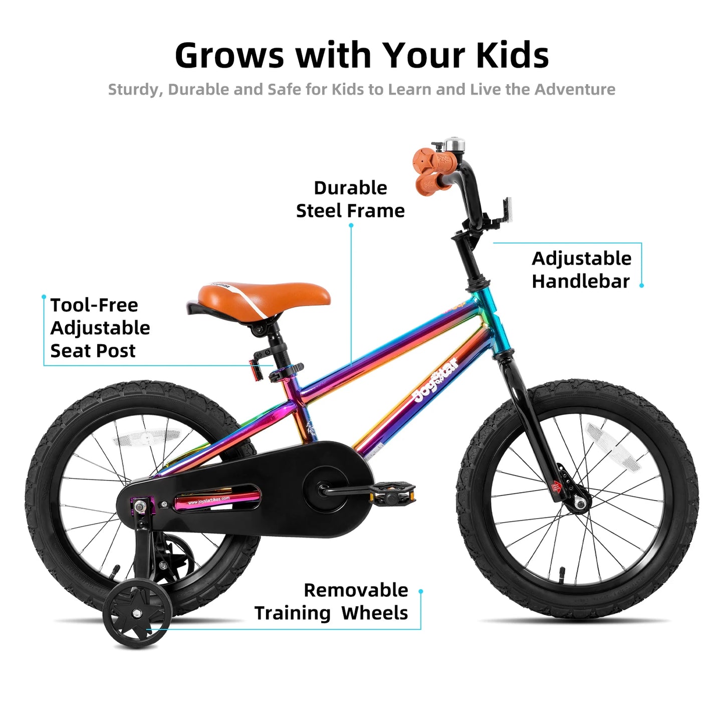 JOYSTAR Kids Bike For Boys And Girls With Training Wheels