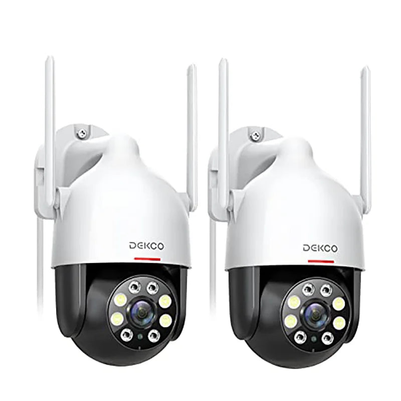 DEKCO PTZ 3MP WiFi Outdoor Security Camera With Motion