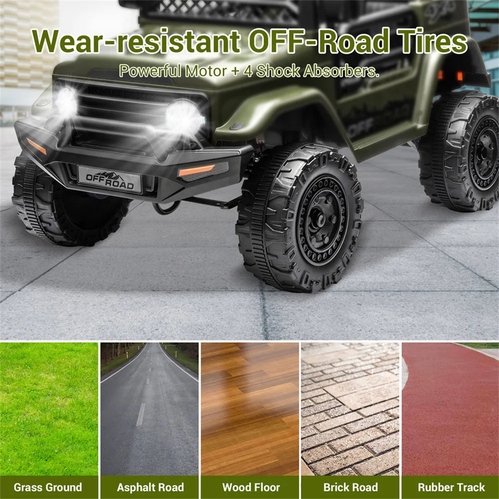 12V Kids Two Seater Ride On Car With Remote Control