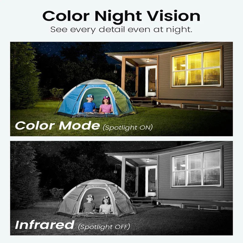 DEKCO PTZ 3MP WiFi Outdoor Security Camera With Motion