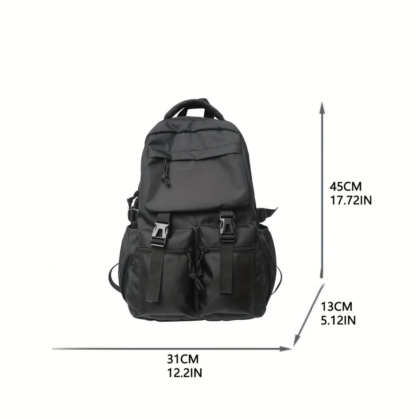 Henan Denim Flap Backpack With Front Pocket For Travel
