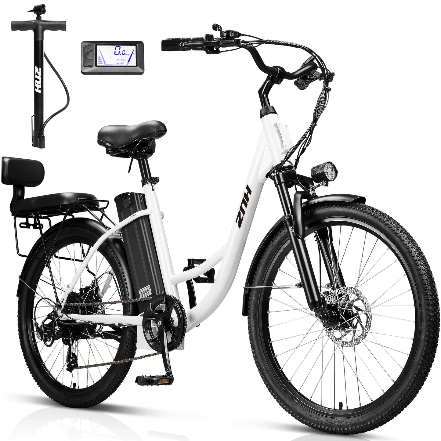 ZNH Electric Bike Adults 750W 24 Inch Commuter E Bike