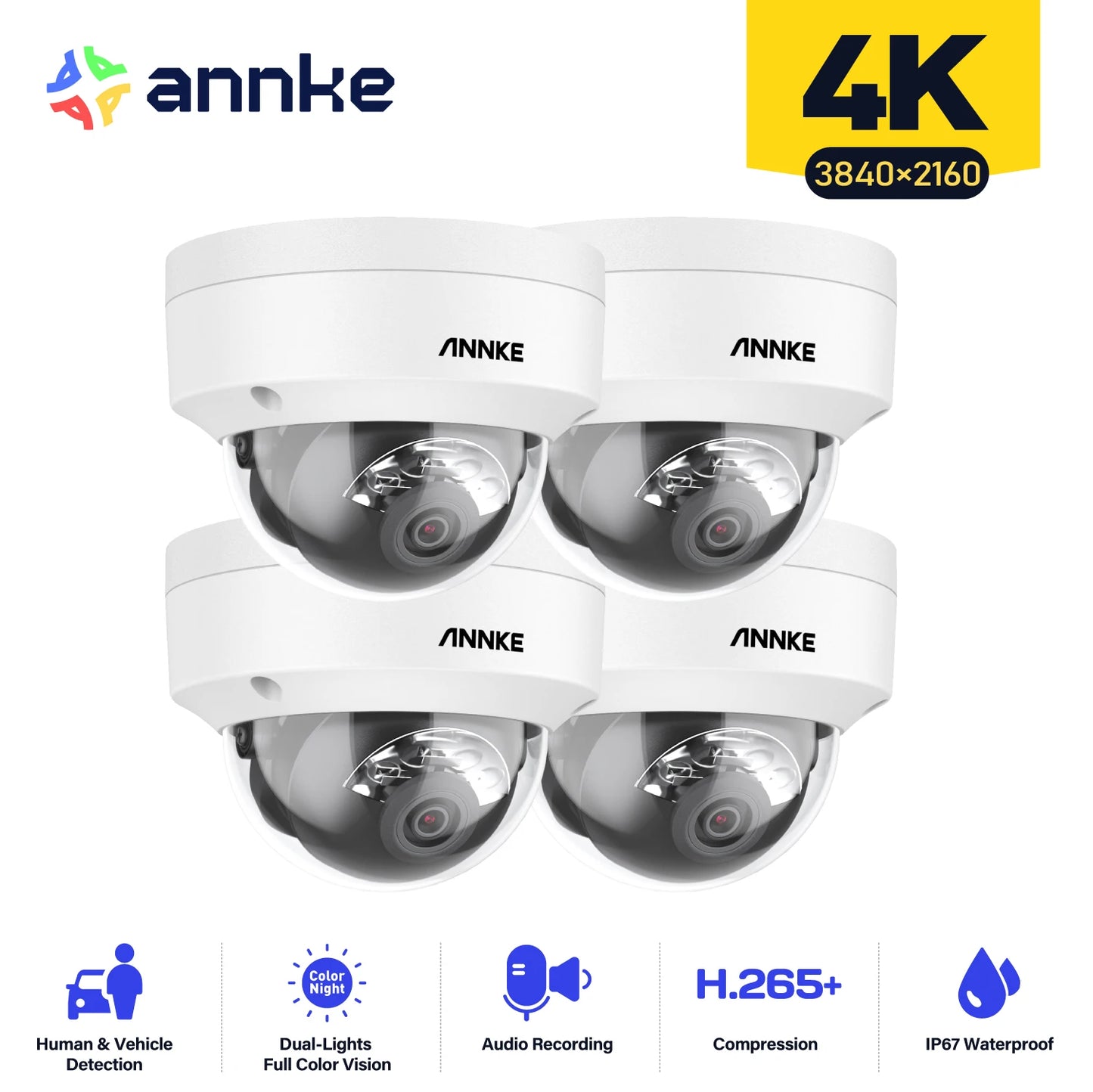 ANNKE C800 8MP 4K POE Outdoor Camera IP67 Night Vision