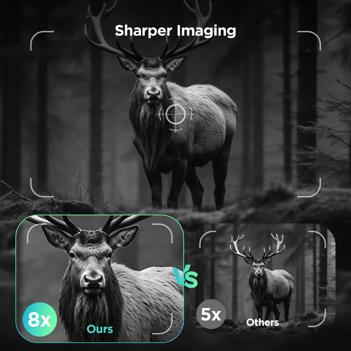 DIYIME Night Vision Binoculars 8x Zoom with IR Illuminator