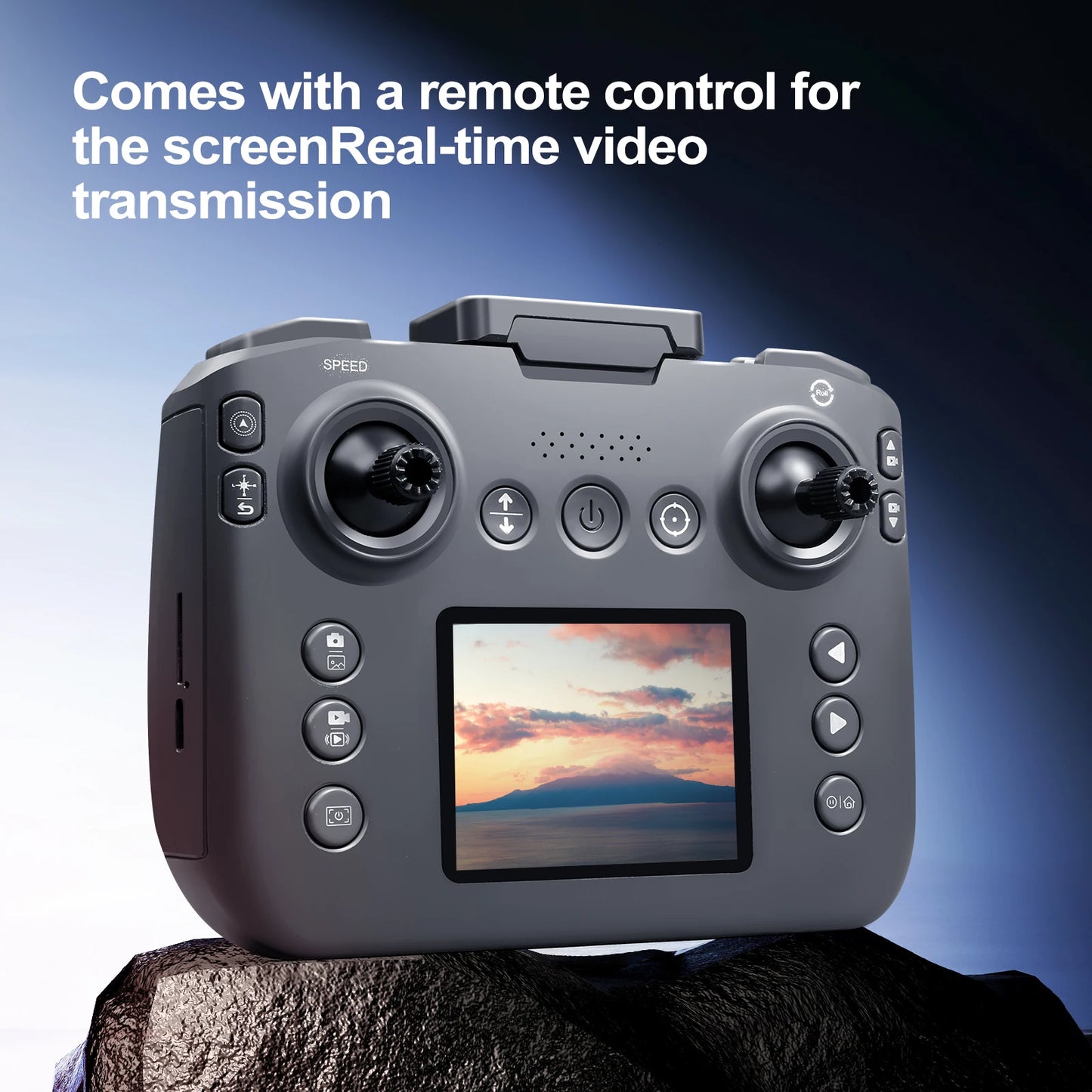 Long Endurance Brushless Drone With Dual Cameras LCD Remote