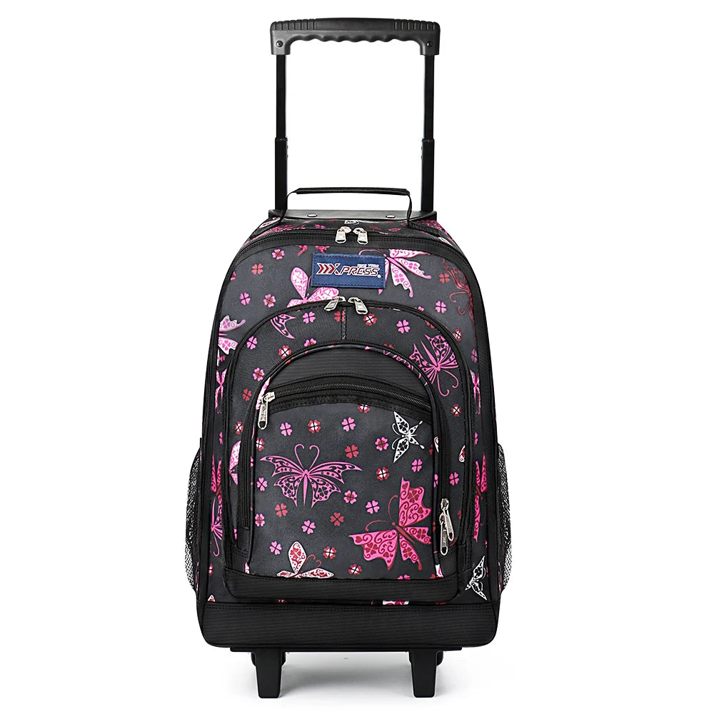 New York XPress Travel Backpack With Wheels Luggage
