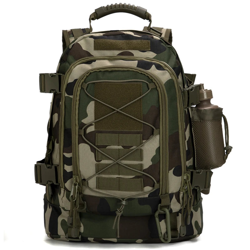 LQARMY Expandable Tactical Backpack With MOLLE For Hiking