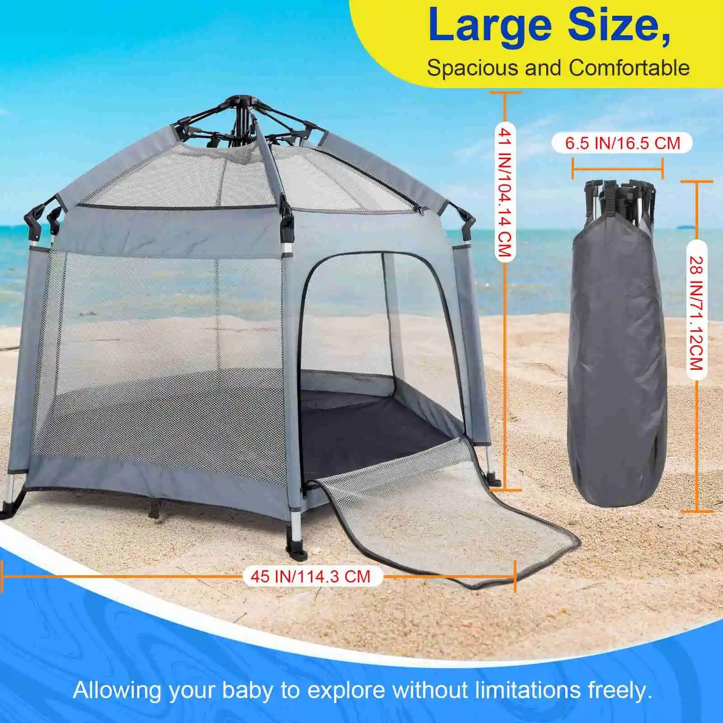 Building Pop Up Baby Play Tent Portable Outdoor Indoor