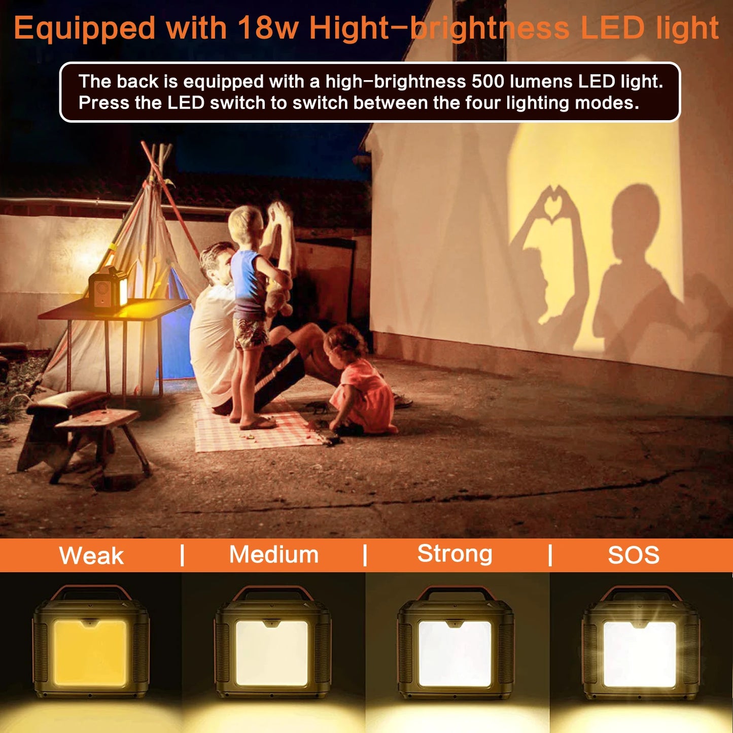 SBAOH Portable Power Station 300W 296Wh Solar Generator