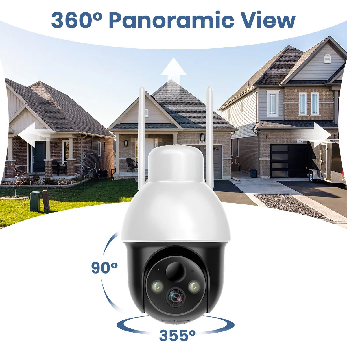 AOSU 3MP PTZ Solar Wireless CCTV Camera With AI Detection